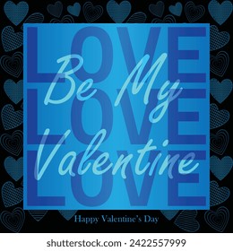 Happy valentines day. Vector banner, greeting card, flayer, poster,  with text Happy valentines day