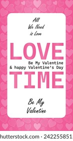 Happy valentines day. Vector banner, greeting card, flayer, poster,  with text Happy valentines day