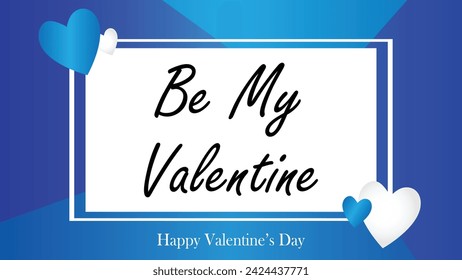 Happy valentines day. Vector banner, greeting card, flayer, poster,  with text Happy valentines day