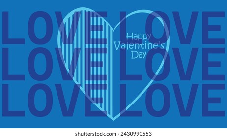 Happy valentines day. Vector banner, greeting card, flayer, poster,  with text Happy valentines day