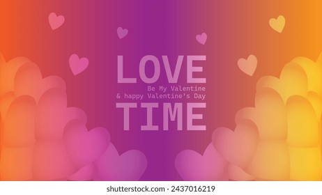 Feliz día de San Valentín. Vector banner, tarjeta de felicitación, flayer, cartel, con texto Feliz día de San Valentín
