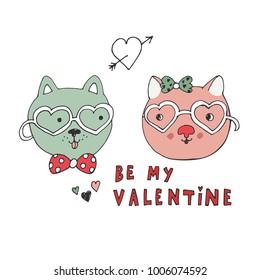 Happy Valentine's Day vector card