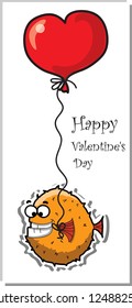 Happy Valentine's day, vector card