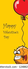 Happy Valentine's day, vector card