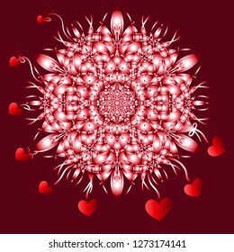    Happy  valentines day,  vector  card