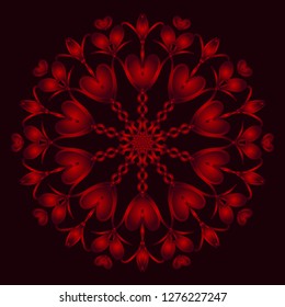 Happy valentines day,   vector card