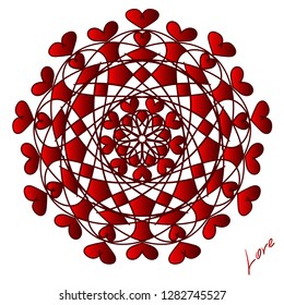 Happy valentines day, vector card
