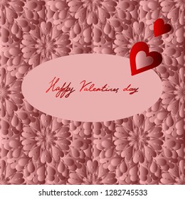 Happy valentines day, vector card