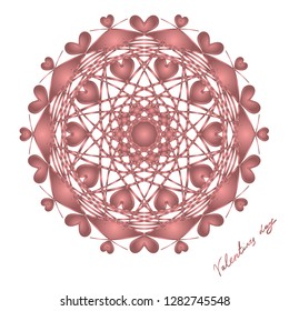 Happy valentines day, vector card