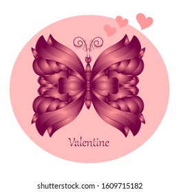 Happy valentines day, vector card