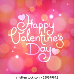 Happy Valentine's Day vector card 