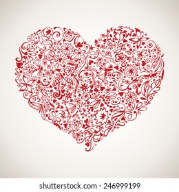 Happy Valentine's Day vector card 