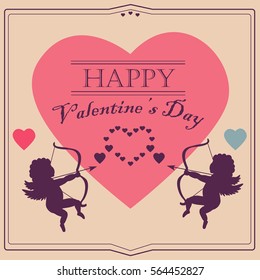 Happy Valentine's Day vector card