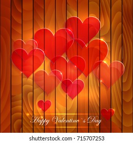 Happy Valentine`s Day vector card