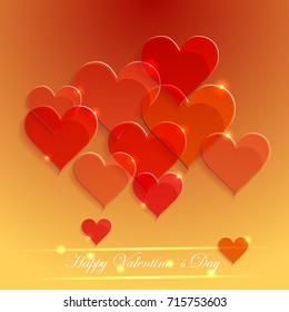 Happy Valentine`s Day vector card
