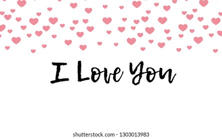 Happy Valentine`s Day vector concept. Valentine`s day background illustration. Red Heart design. Save date holiday card. Vector illustration.