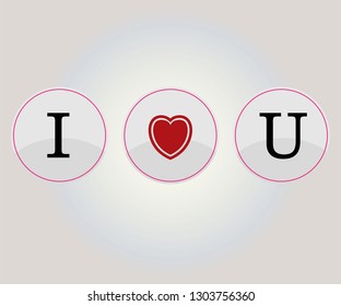 Happy Valentines Day vector design.
