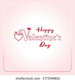 Plantilla de diseño de vector Happy Valentines Day, diseño de logotipo de valentinas, icono de valentinas creativas, abstracto de valentinas, plantilla de objeto