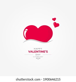 happy valentines day vector design template