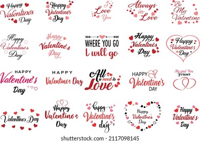 Happy Valentine's day vector design illustation