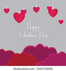 Happy Valentine's Day Vector Design.