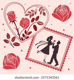 Happy Valentines Day Vector Design