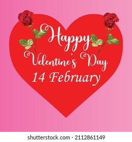 Feliz efecto vector del Día de San Valentín.