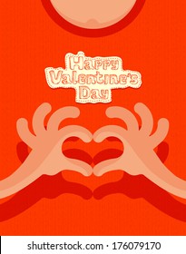 Happy valentine's day. Vector format