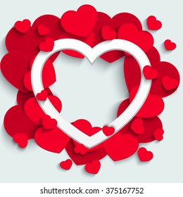 Happy Valentine's Day vector greeting card