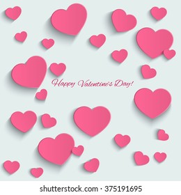 Happy Valentine's Day vector greeting card