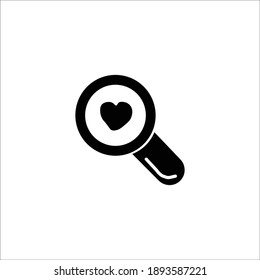 Happy Valentine's Day vector icon on white background