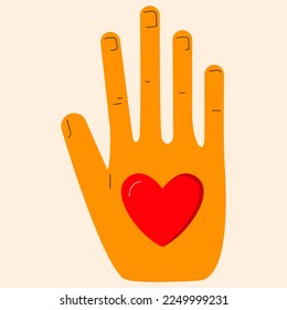 Happy Valentins Tag Vektorsymbol handgezeichnet