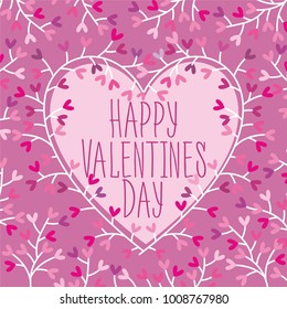 Happy Valentine's Day vector illustration of a decorative background