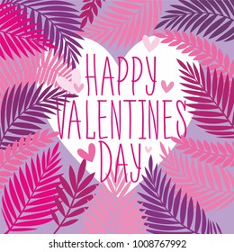 Happy Valentine's Day vector illustration of a decorative background