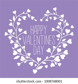 Happy Valentine's Day vector illustration of a decorative background