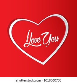 Happy Valentines Day vector illustration with elements of love and heart. Can be used for poster, wallpaper, backgrounds, greetings and print designs. 