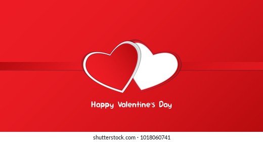 Happy Valentines Day vector illustration with elements of love and heart. Can be used for poster, wallpaper, backgrounds, greetings and print designs. 