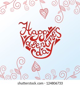 Happy Valentines day vector illustration