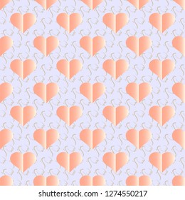 Happy Valentine's Day. Vector illustration background. Decorative flowers, heart