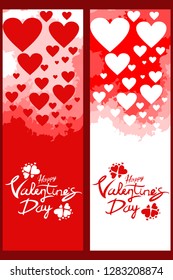 Happy Valentine's Day vector illustration. Suitable for greeting card, poster and banner