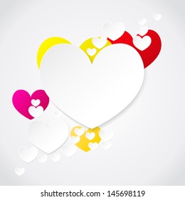 Happy Valentines Day Vector Illustration. Heart illustration.