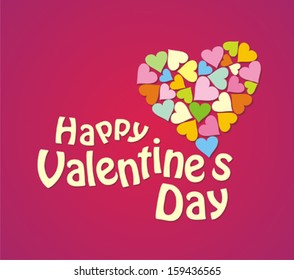 Happy Valentine's Day. Vector illustration.