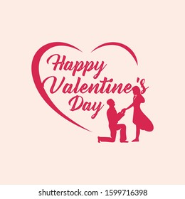 Happy Valentine's Day Vector Illustration Design