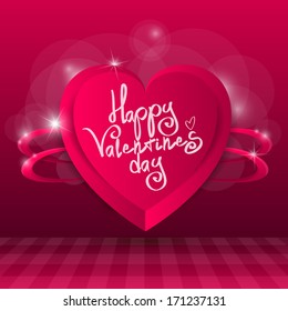 Happy Valentines Day. Vector Illustration 