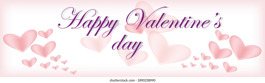 "Happy Valentine's day" vector illustration for posters, greeting cards, brochure, website designing and banners. 