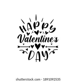 Happy valentine's day vector illustration. Good for greeting card and t-shirt print, flyer, poster design, mug.