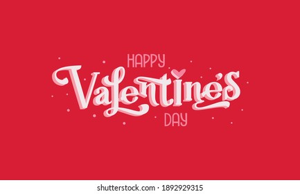 Happy Valentine's Day vector illustration. For print decoration poster greeting and invitation card.