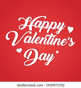 Happy Valentine's Day, Vector Illustration. Design for holiday greeting card.