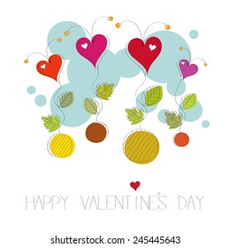 Happy valentine's day vector illustration 