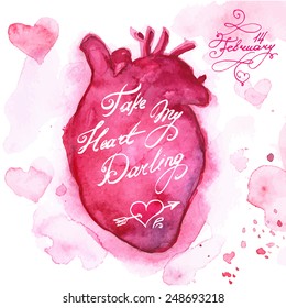 Happy Valentine's Day. Vector illustration